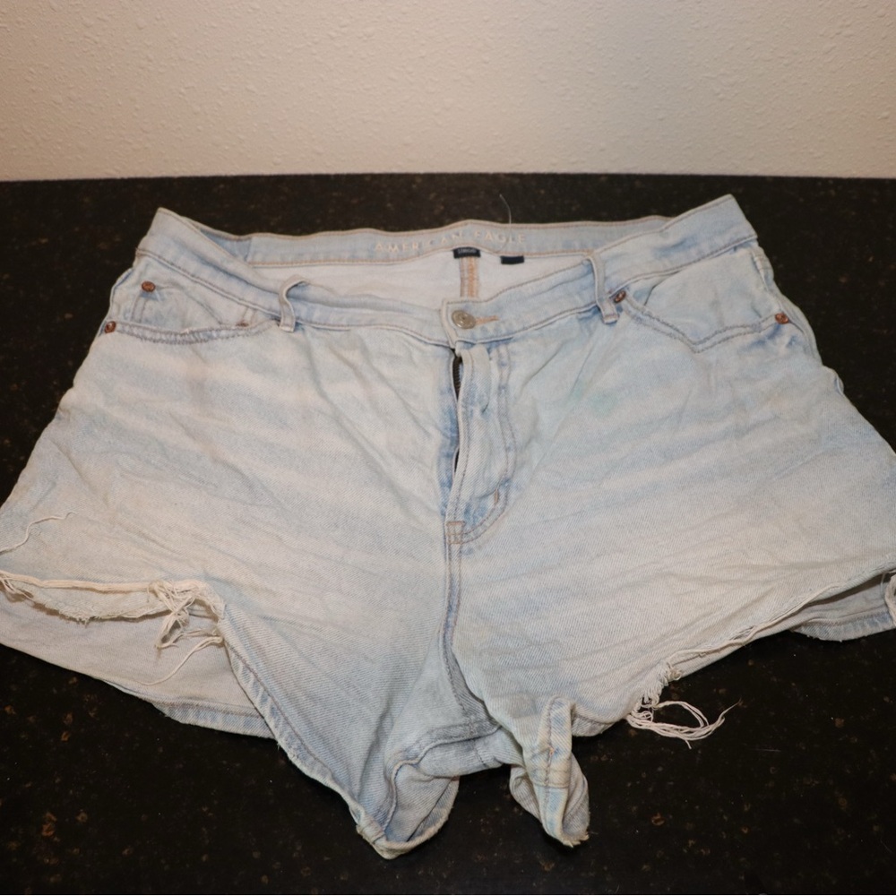 American Eagle Outfitters Faded Blue Jean Shorts